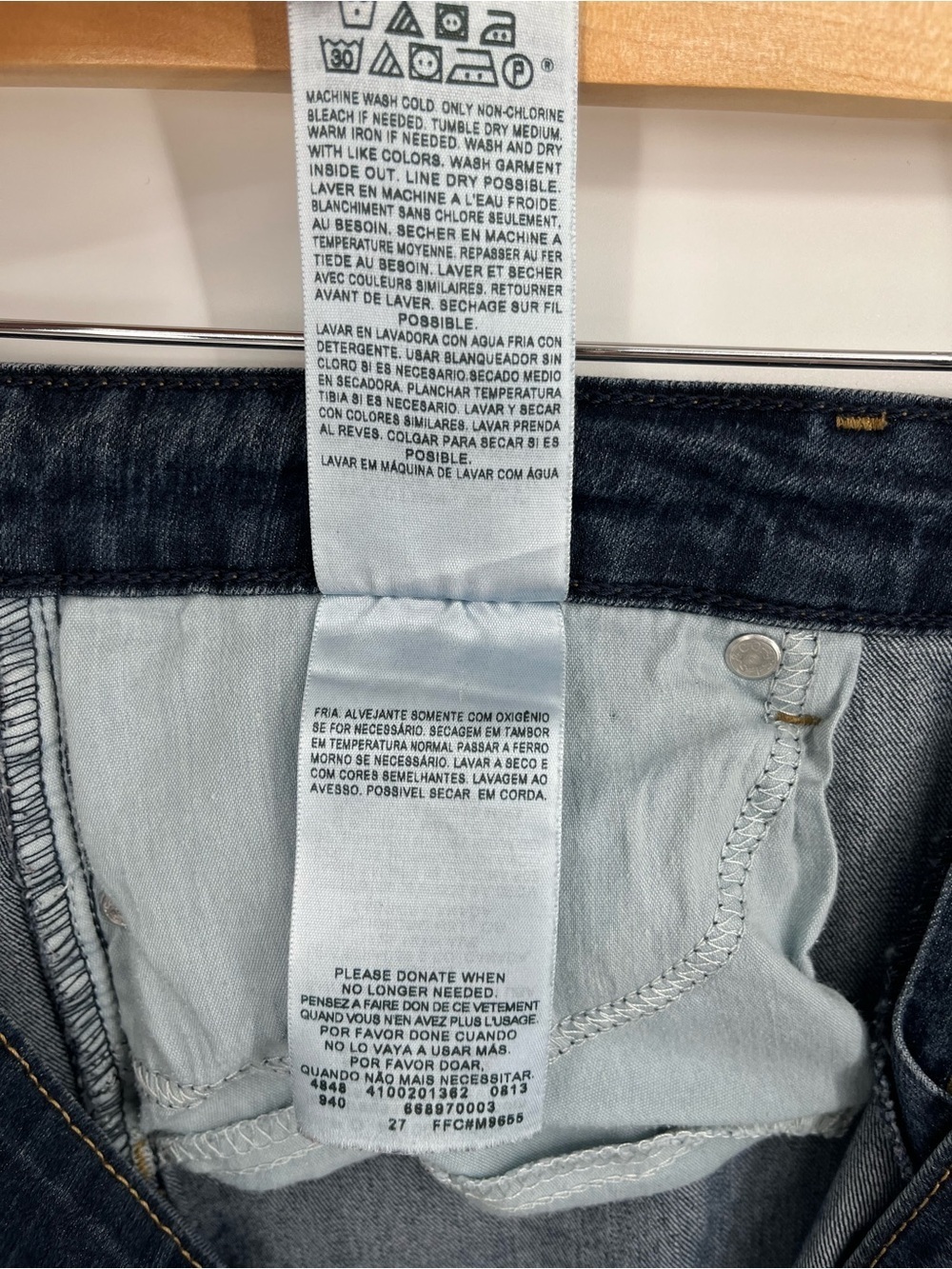 Denizen Levi's Modern Skinny Jeans Women’s Size 8 in Dark Wash Blue - Picture 9 of 15